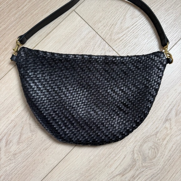 Clare V Grande Fanny - Black Woven Fanny Pack / Belt Bag - Picture 5 of 7